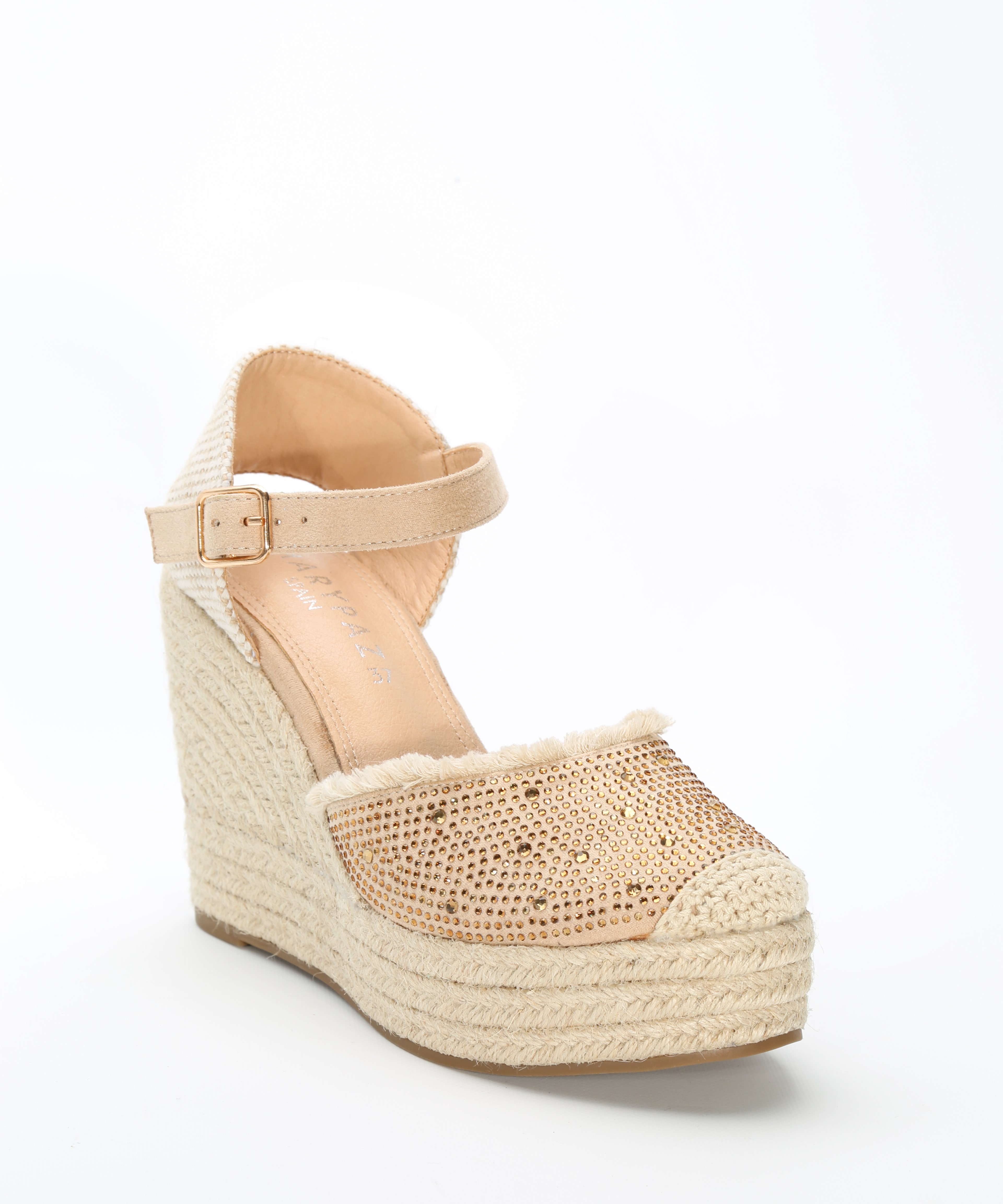 Cuñas esparto strass